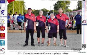 Championnat triplette mixte les 10 et 11 mai à Niort Noron